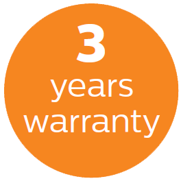 3 years warranty